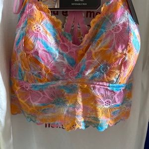 Longline lace bralette